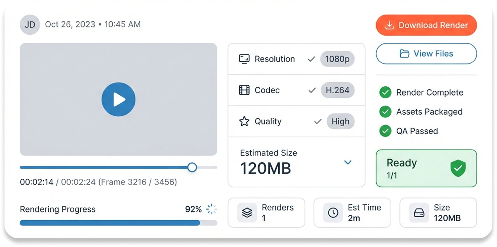 Final Rendering & Delivery