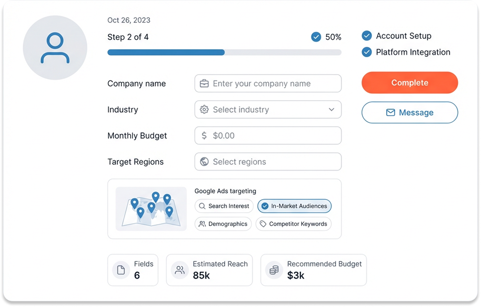 Account Onboarding